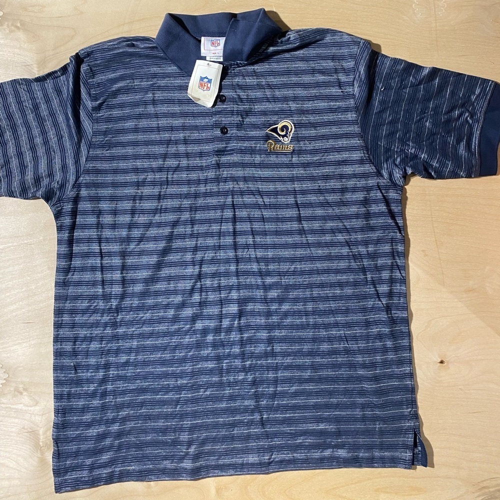 NFL Polo Shirt Rams Large (JD)